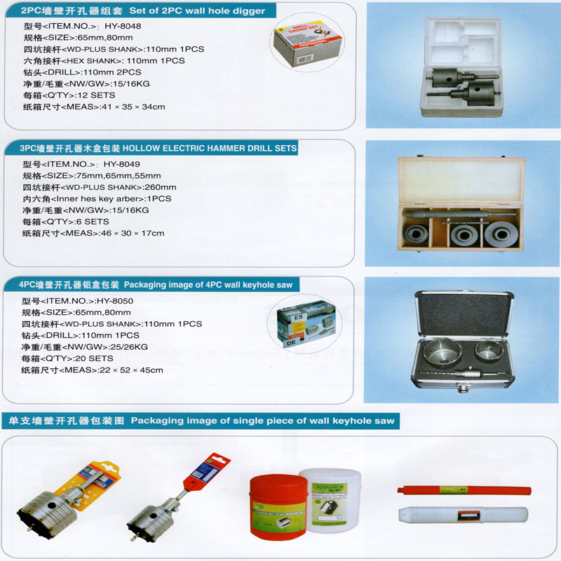 墻壁孔鋸（空心電錘鉆）